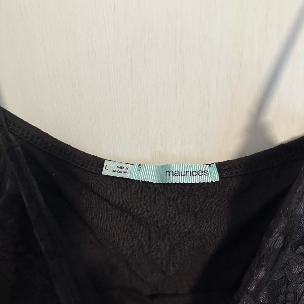 Maurices Black Lace Tank Top - Picture 3 of 3